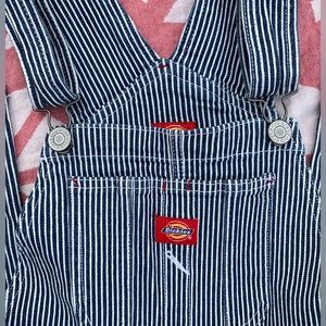 Dickie's Girl Overalls - Hickory Stripe Relaxed fit Size S Junior/Women's